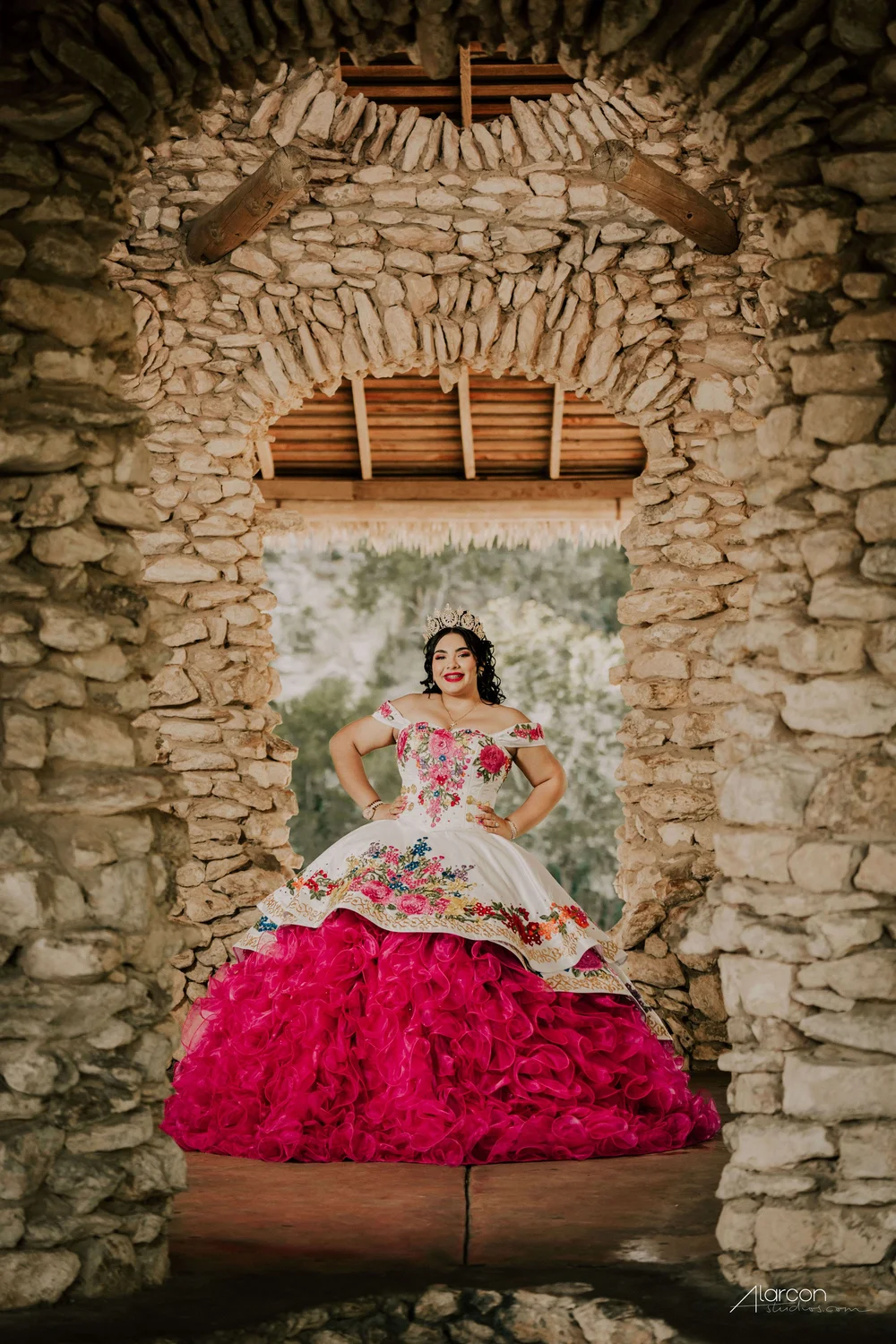Japanese Tea Garden Quinceañera Photos in San Antonio — photograph by XVFifteen