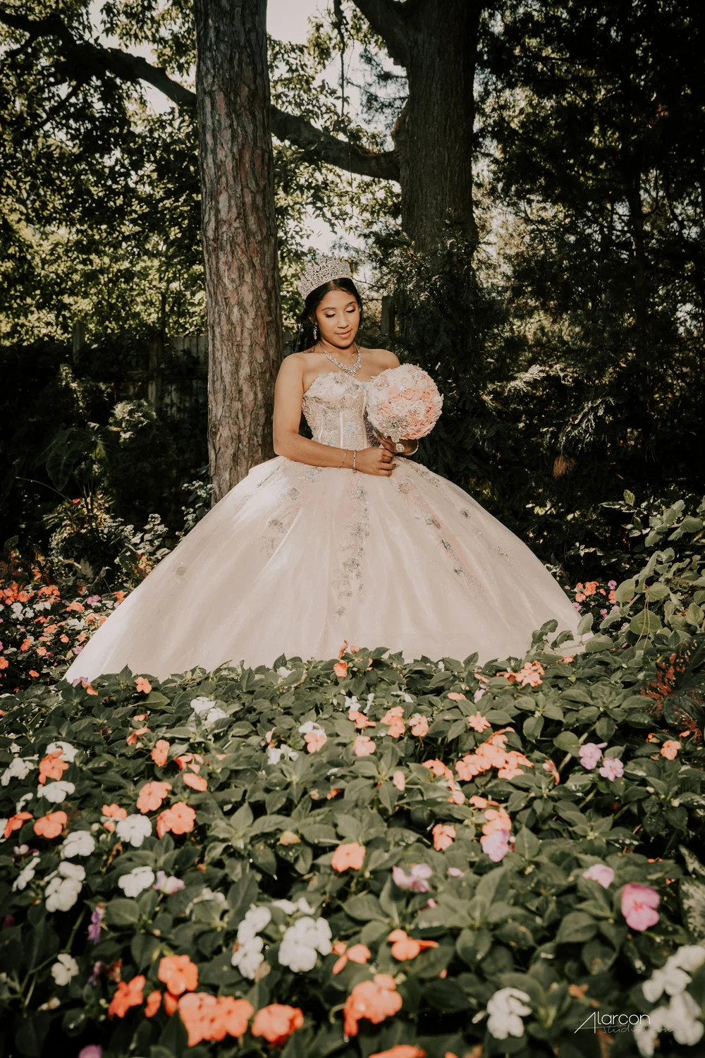 Sunken Gardens Quinceañera Photos in Lincoln — photograph by XVFifteen