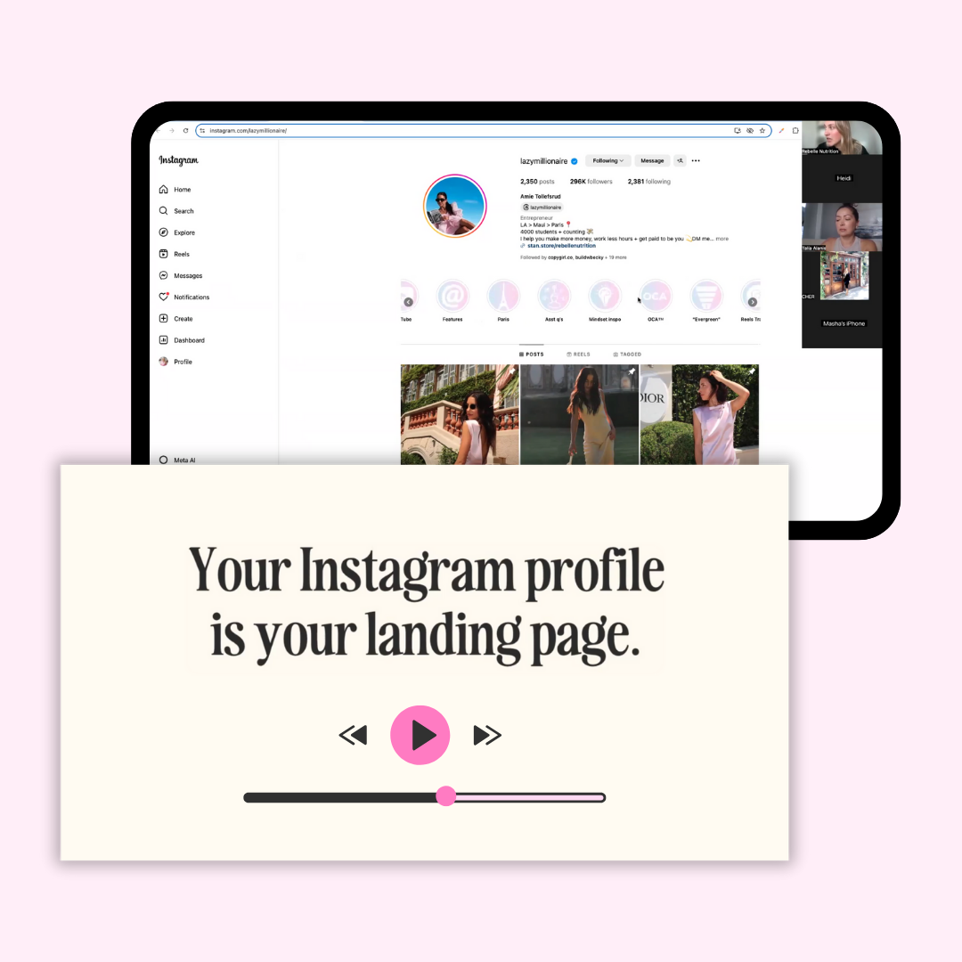 Bios, Highlights &amp; Pinned Posts That Sell