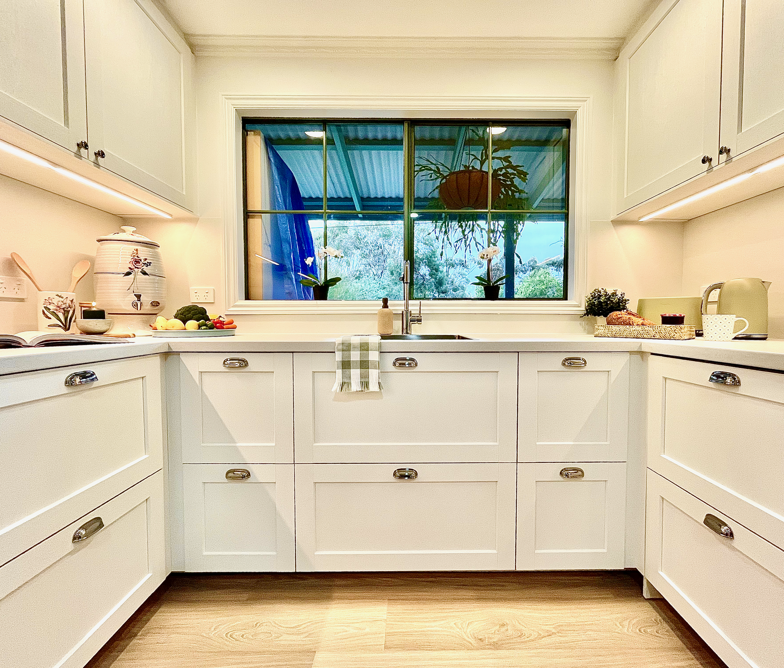 Heathcote Kitchen Towards Window Close Up