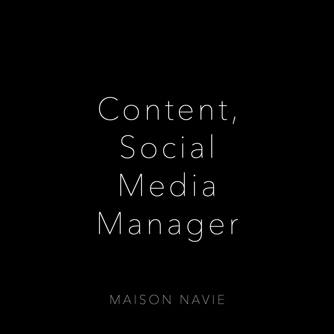 콘텐츠 & SNS 운영 매니저