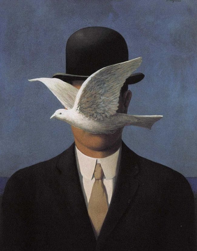 René Magritte — The Man in the Bowler Hat (1964)