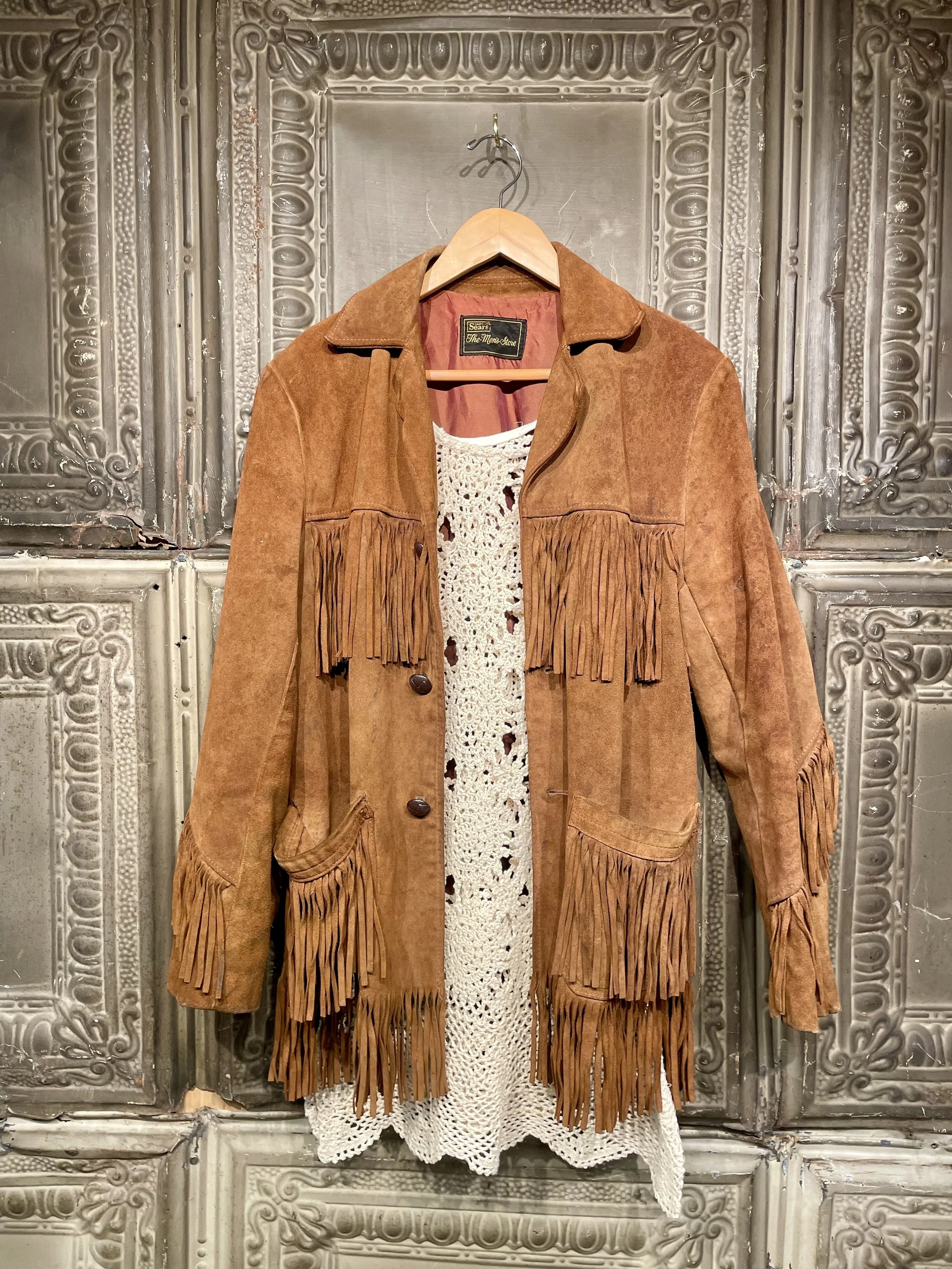 Suede Western Fringe Jacket