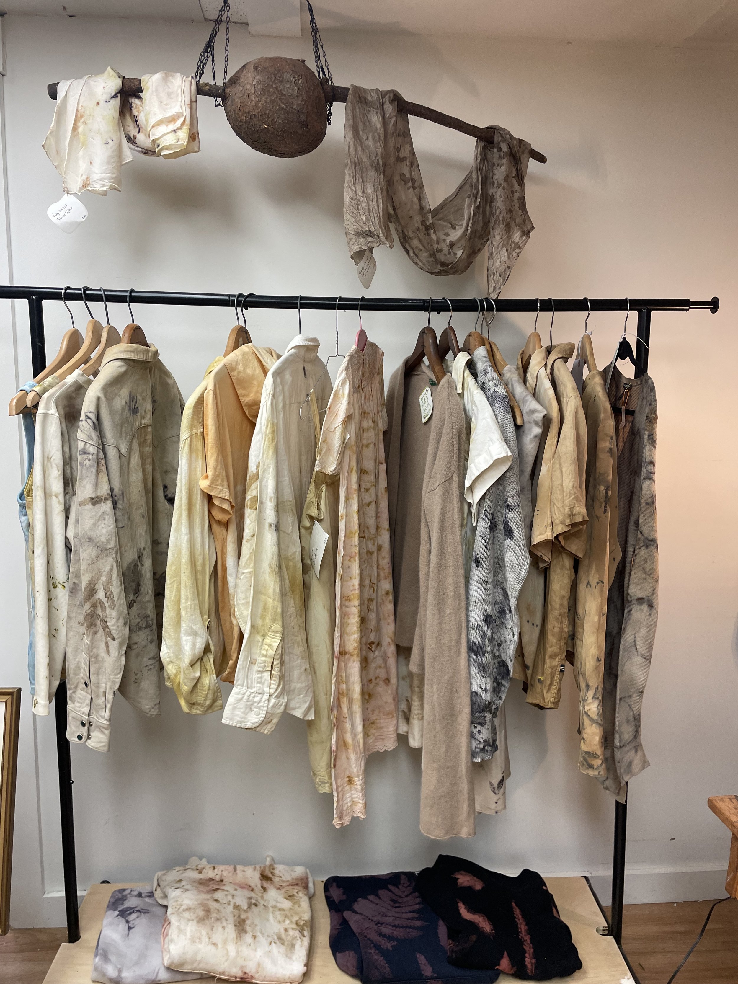 Local teens shop through vintage denim.