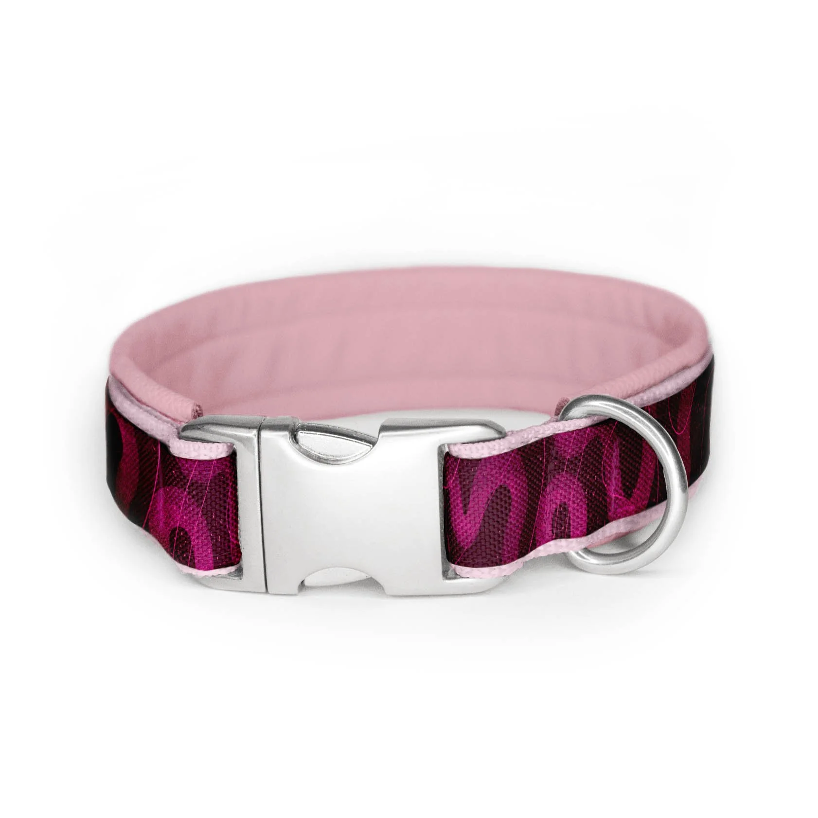 Leder-Halsband mit Klickverschluss "Pretty in Pink"