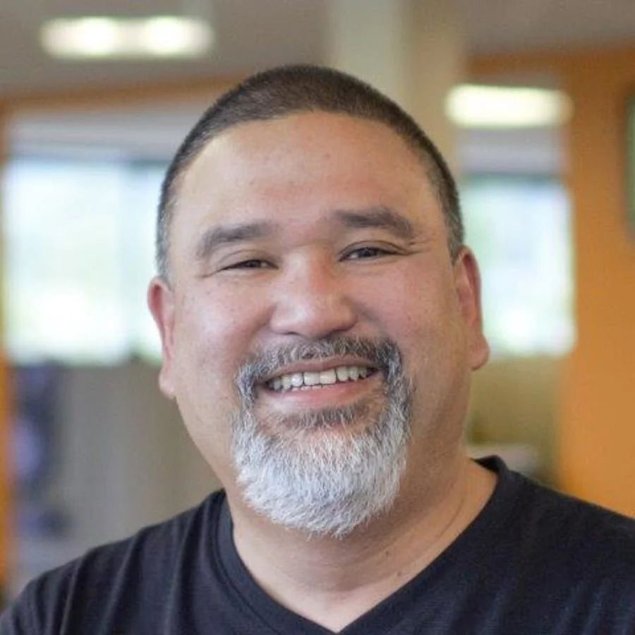 Man in a black shirt