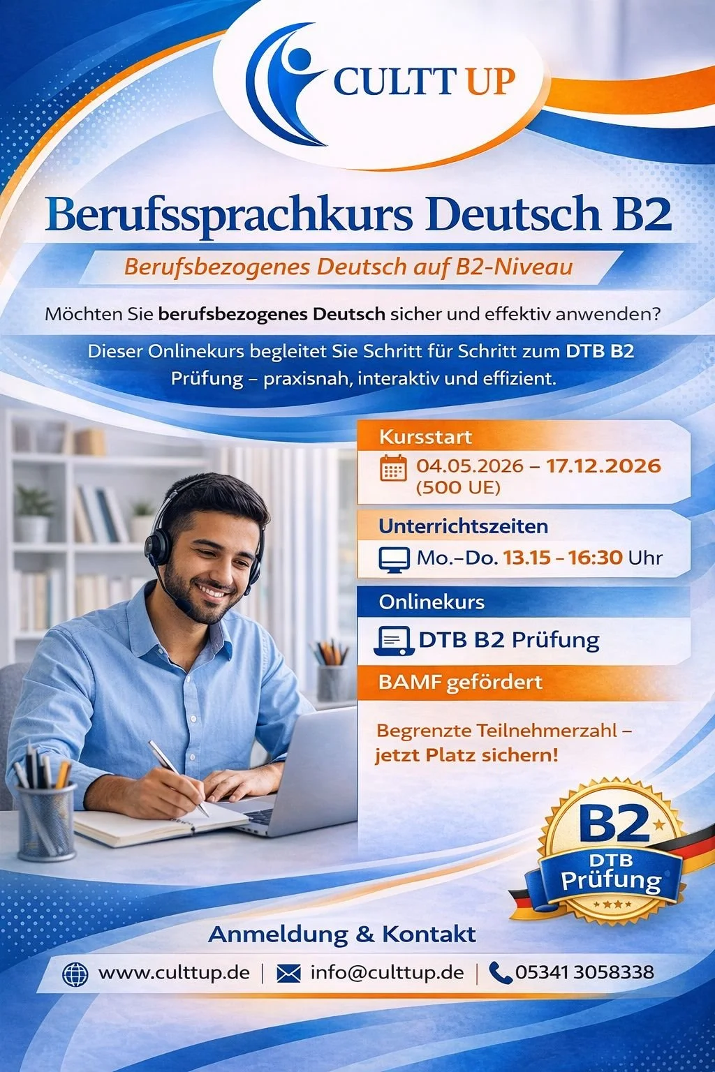 Online-Sprachkurs B2