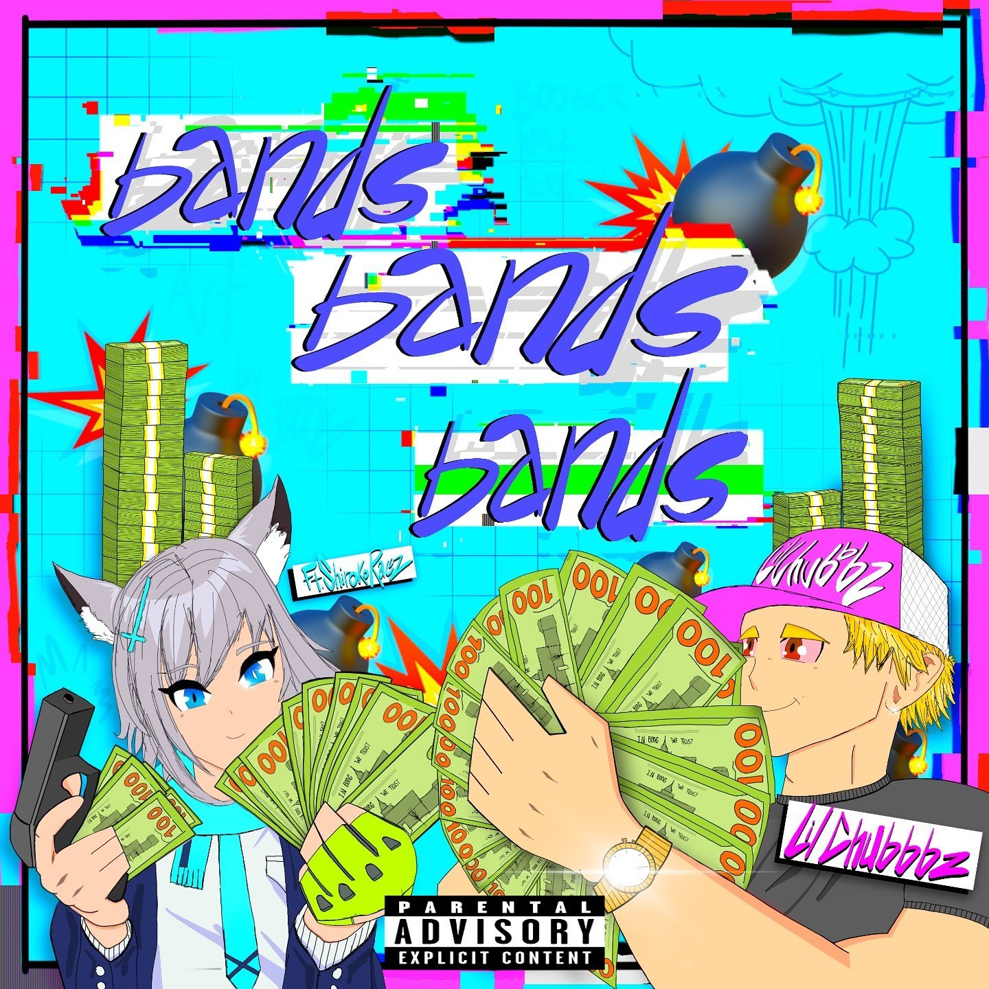 BANDSBANDSBANDS FEATURING @shirokoraccz OUT NOW ON ALL PLATFORMS 
art by @art.booger 
produced by @buggyprod