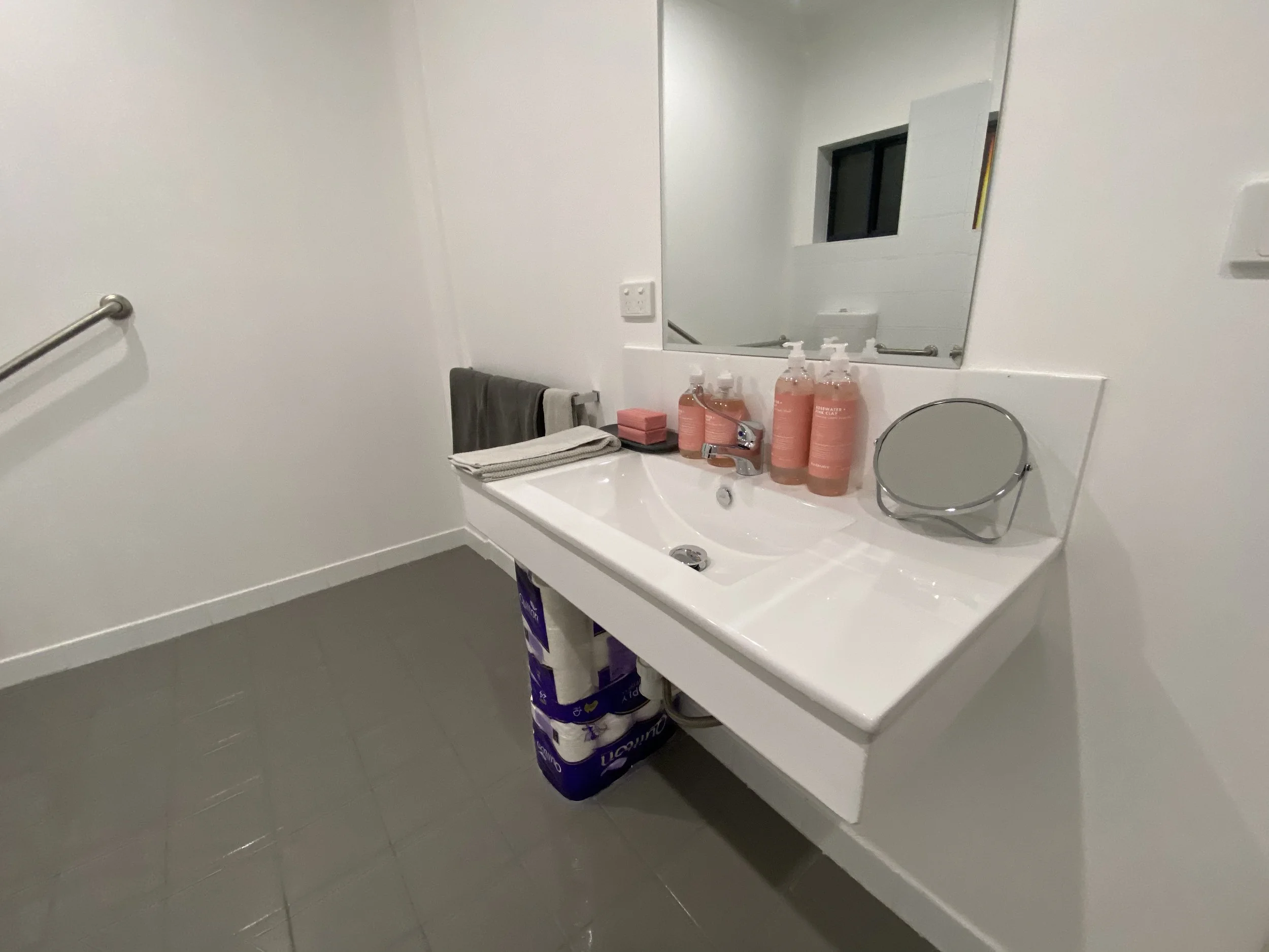 Bathroom inside the workshop