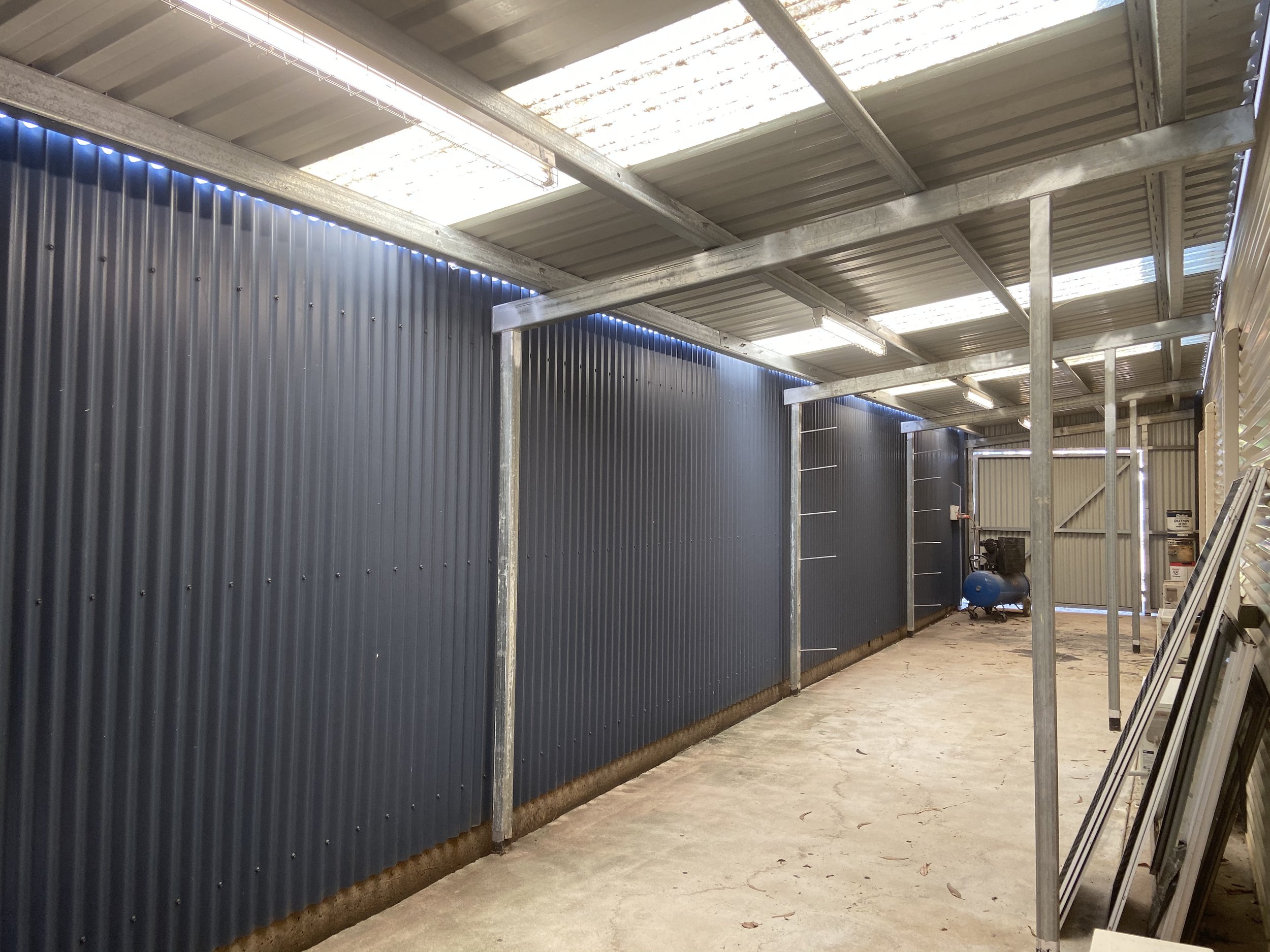 Storeroom attached to the workshop