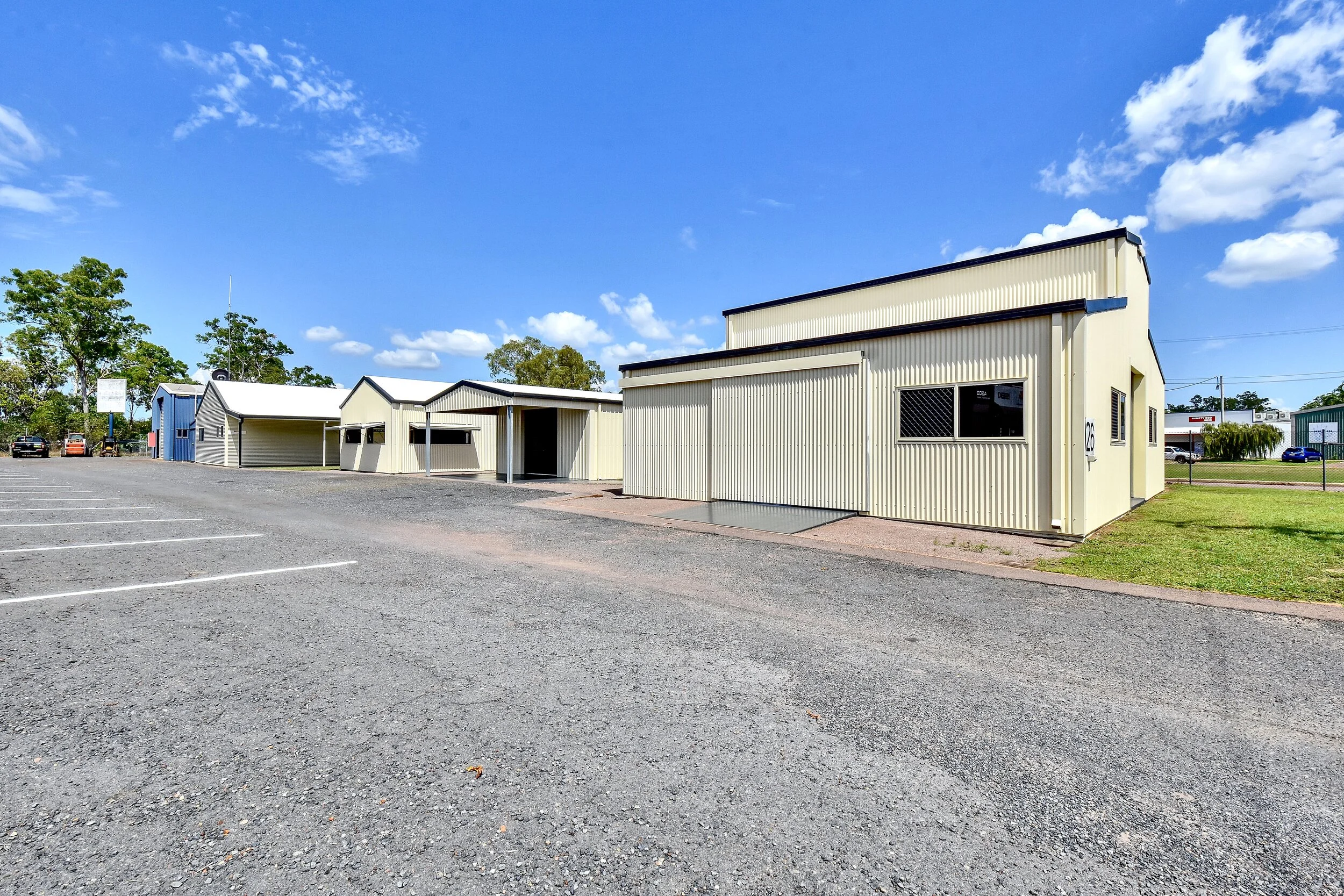 Site view  - doors closed 