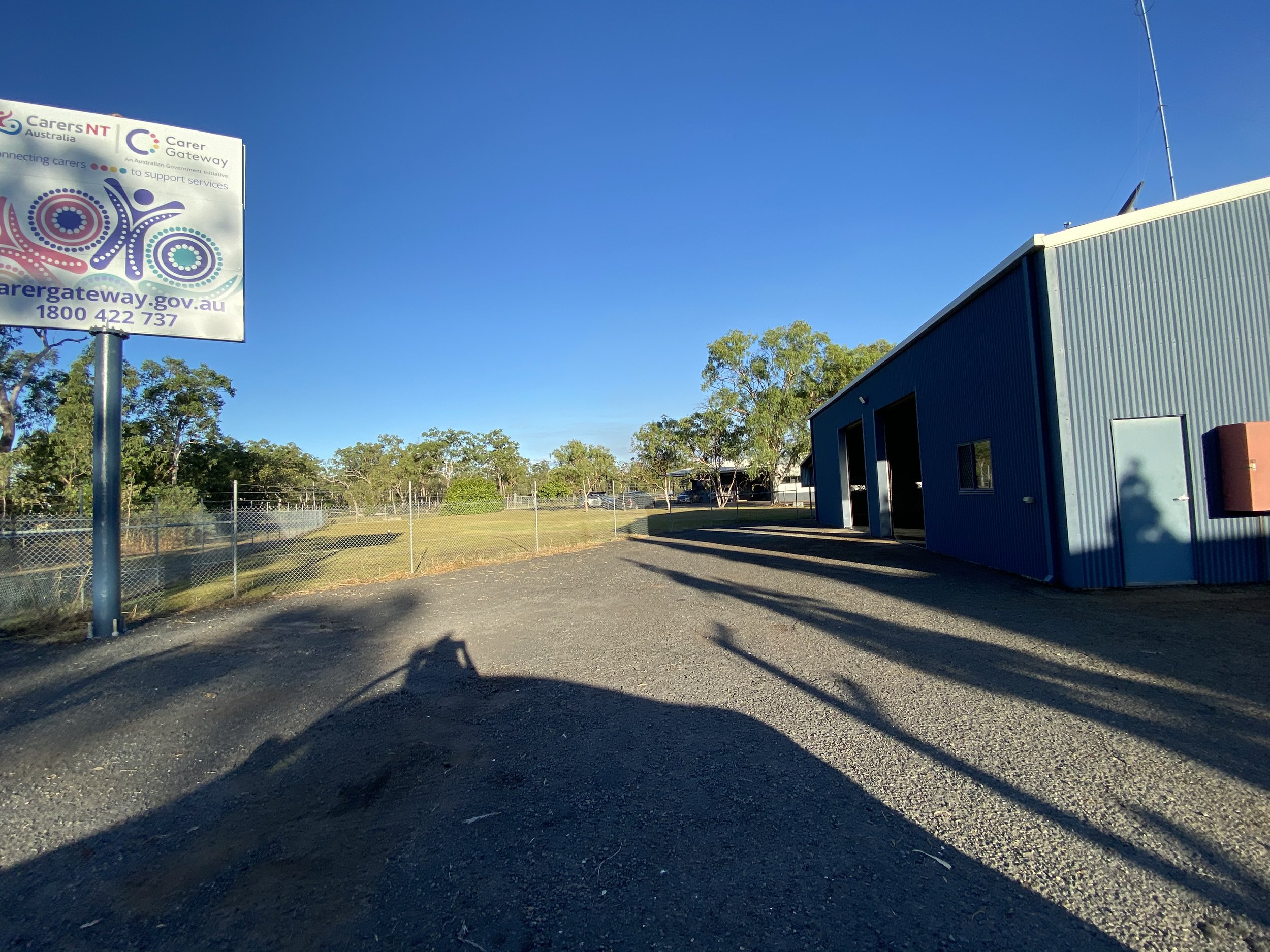 Back of property, Arnhem Highway facing