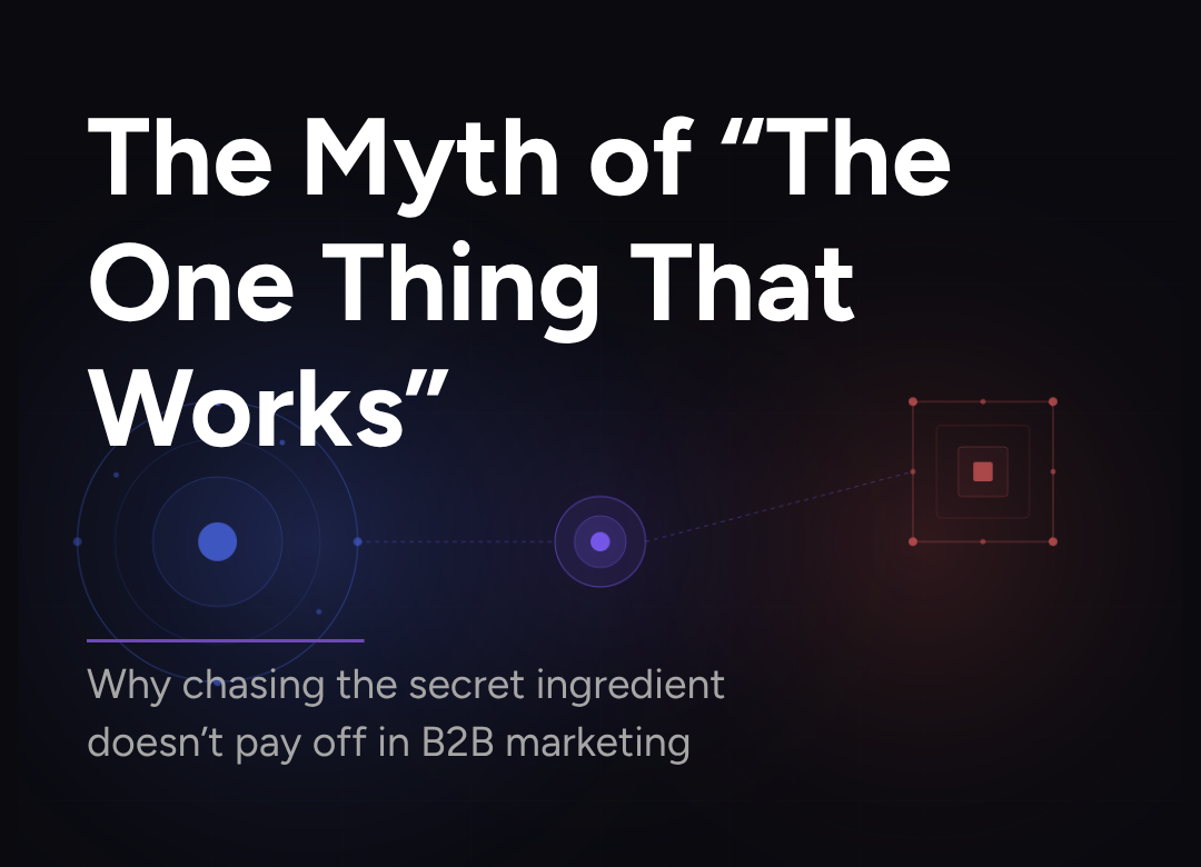 The Myth of “The One Thing That Works”