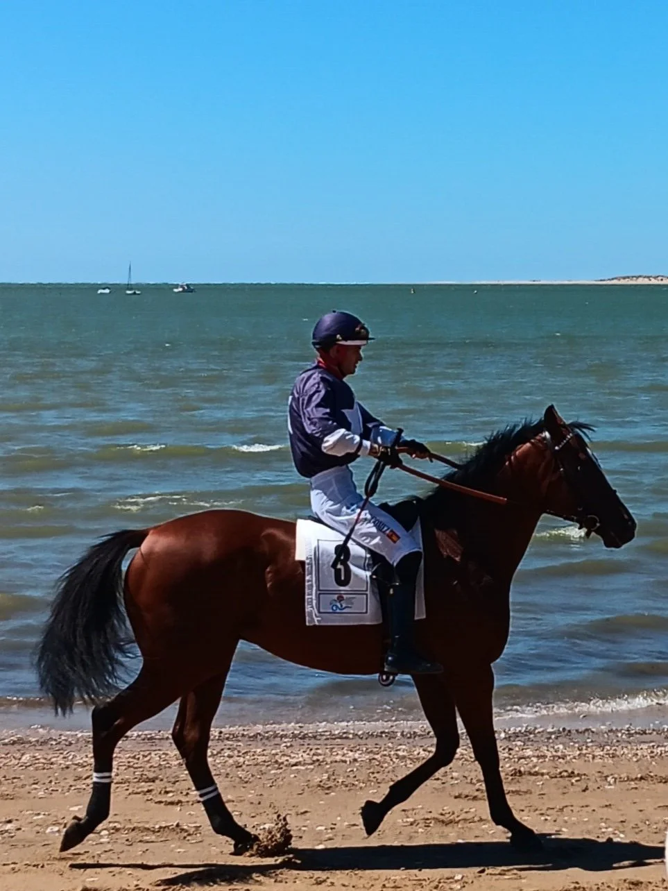 One of the caballeros on his way to the start line