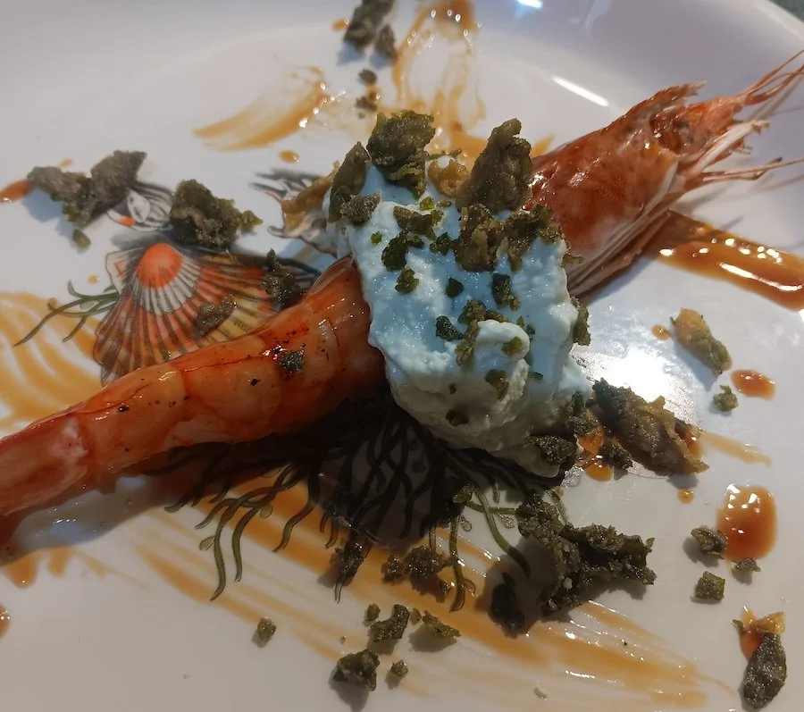 Also we had a prawn at Matria