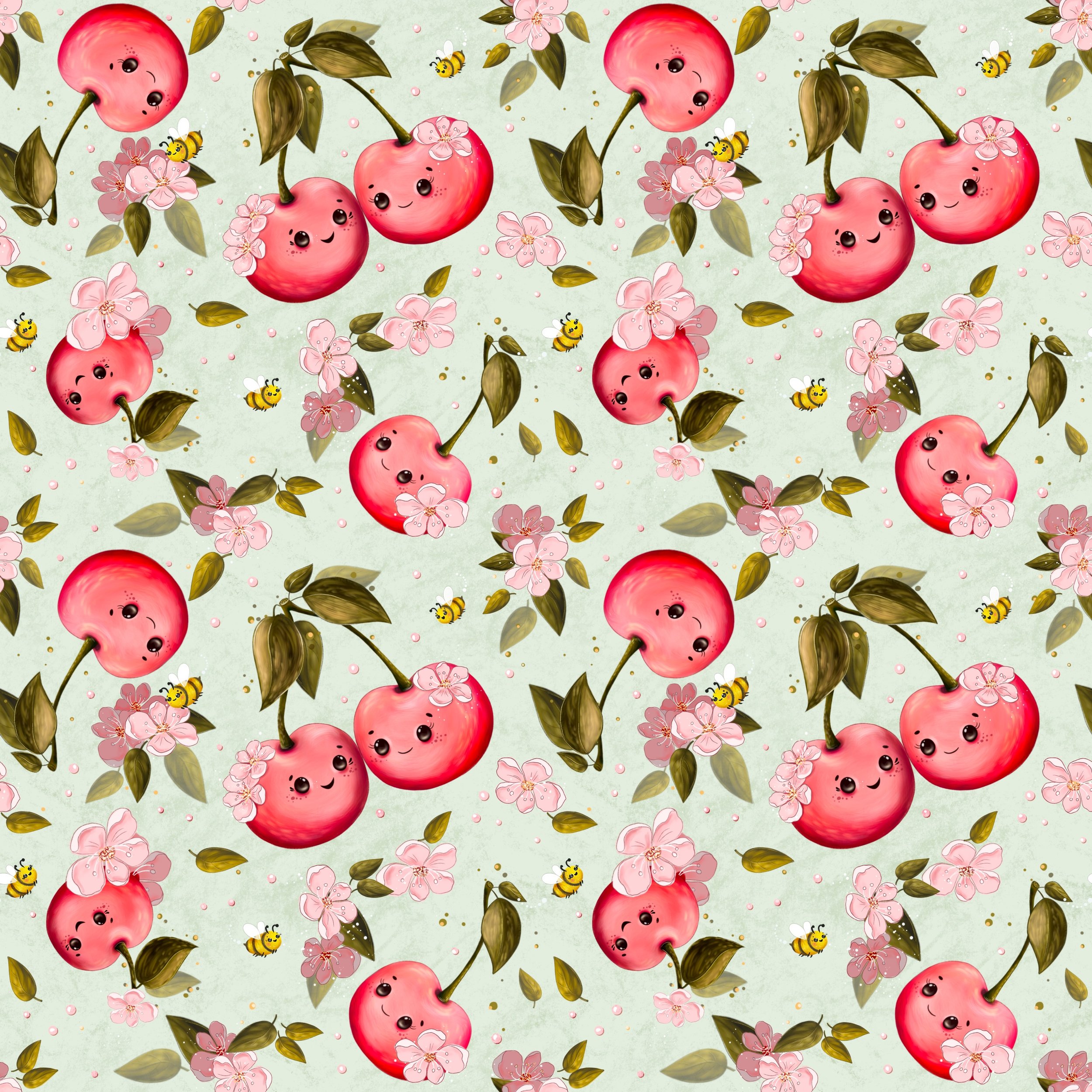 Cherry pattern - green.jpg