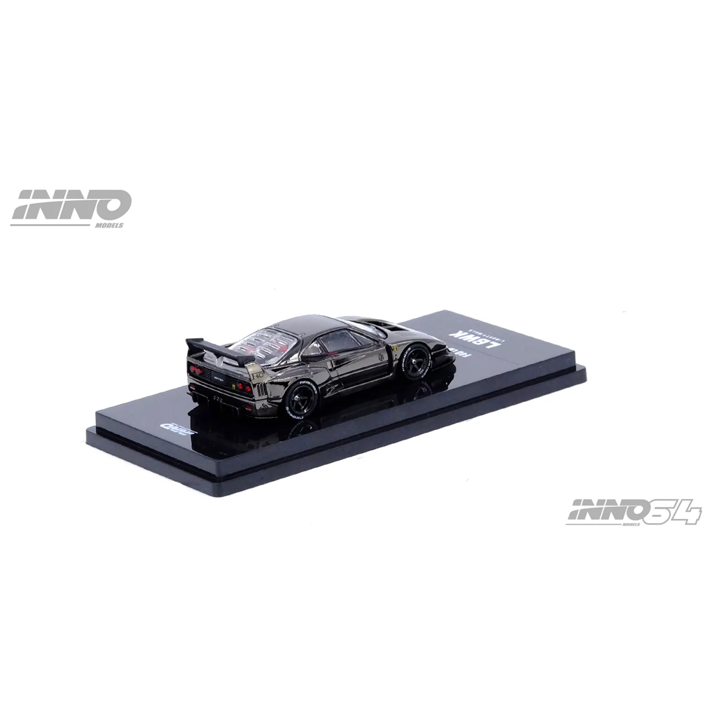 Inno64 1:64 LBWK Ferrari F40 Chrome Black