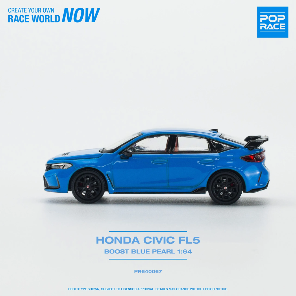 Pop Race 1:64 Honda Civic Type-R (FL5) Boost Blue Pearl