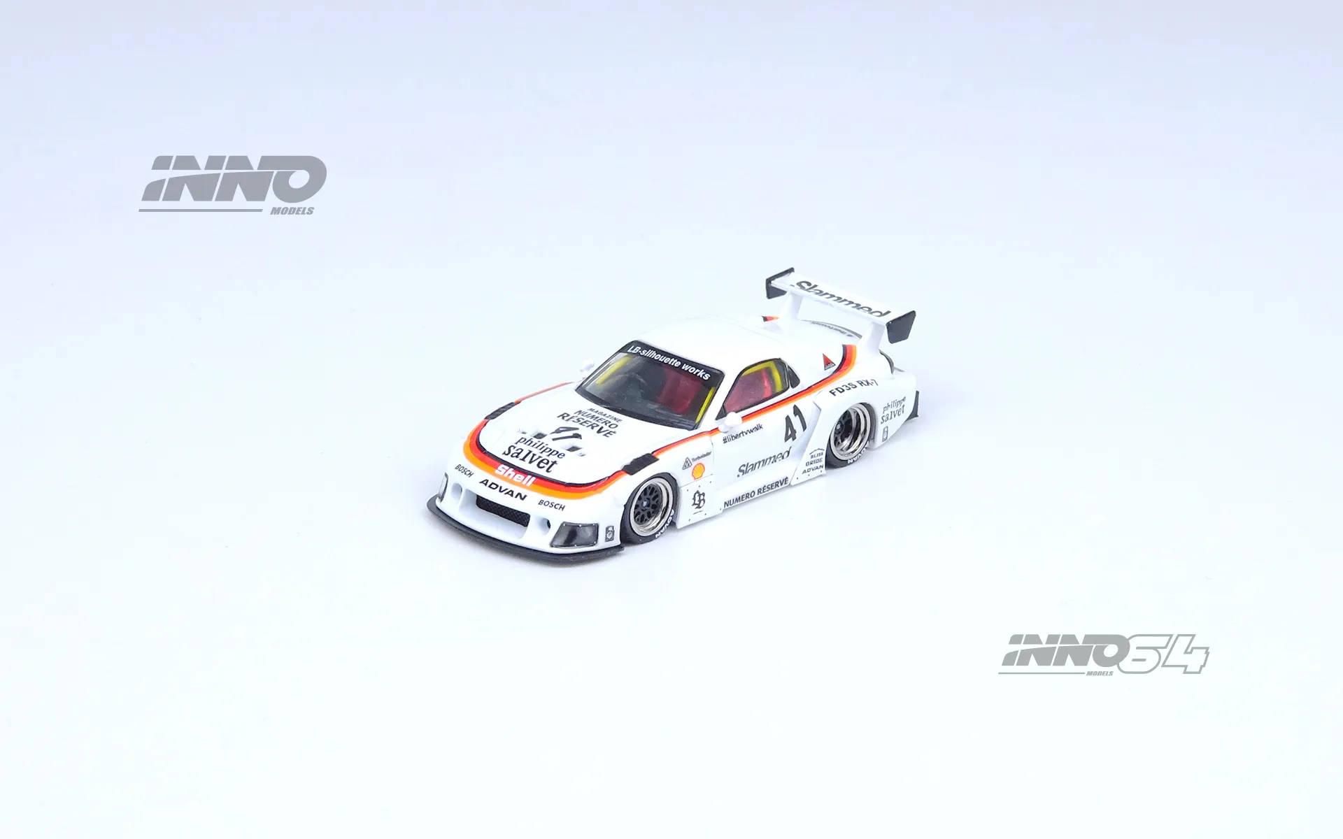 Inno64 1:64 Mazda RX-7 (FD3S) LB-Super Silhouette White #41