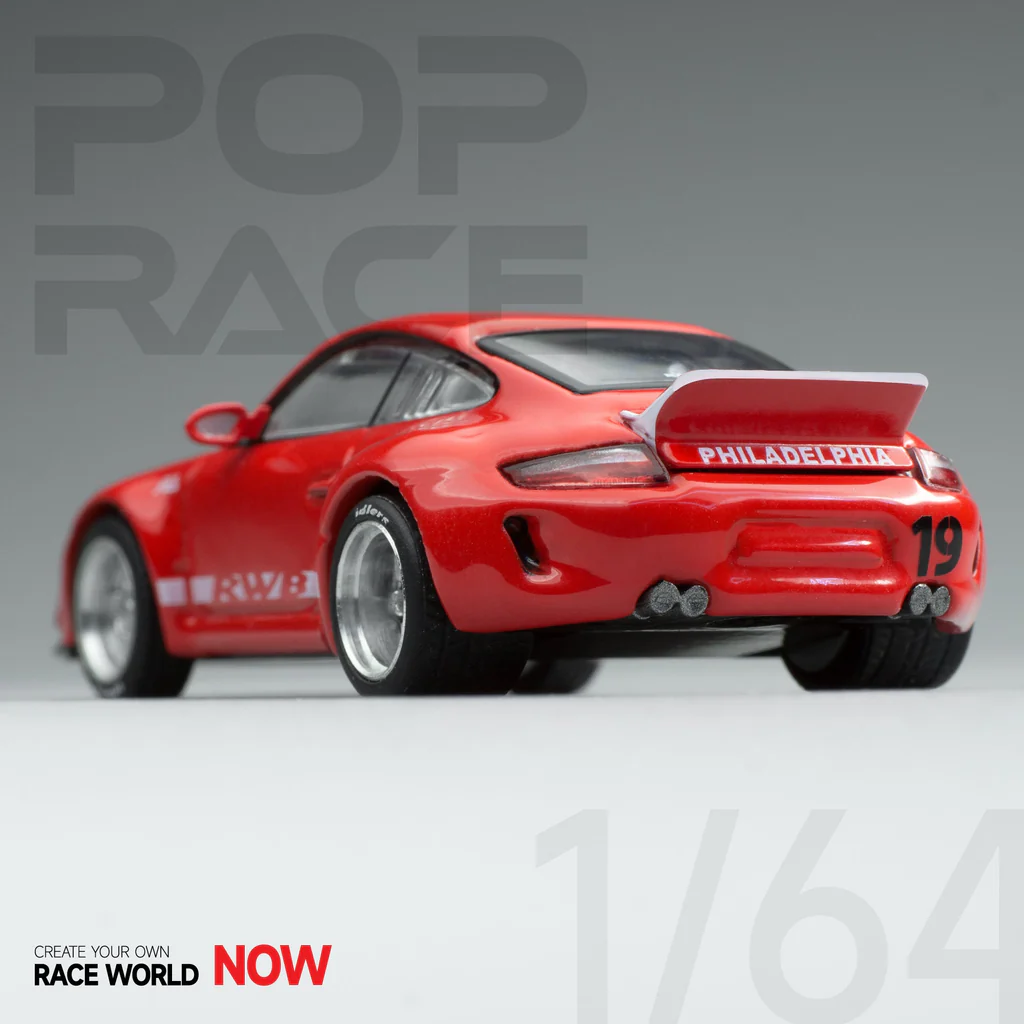 Pop Race 1:64 Porsche RWB 997 Red