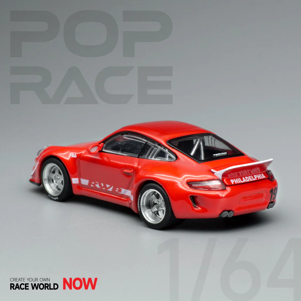Pop Race 1:64 Porsche RWB 997 Red