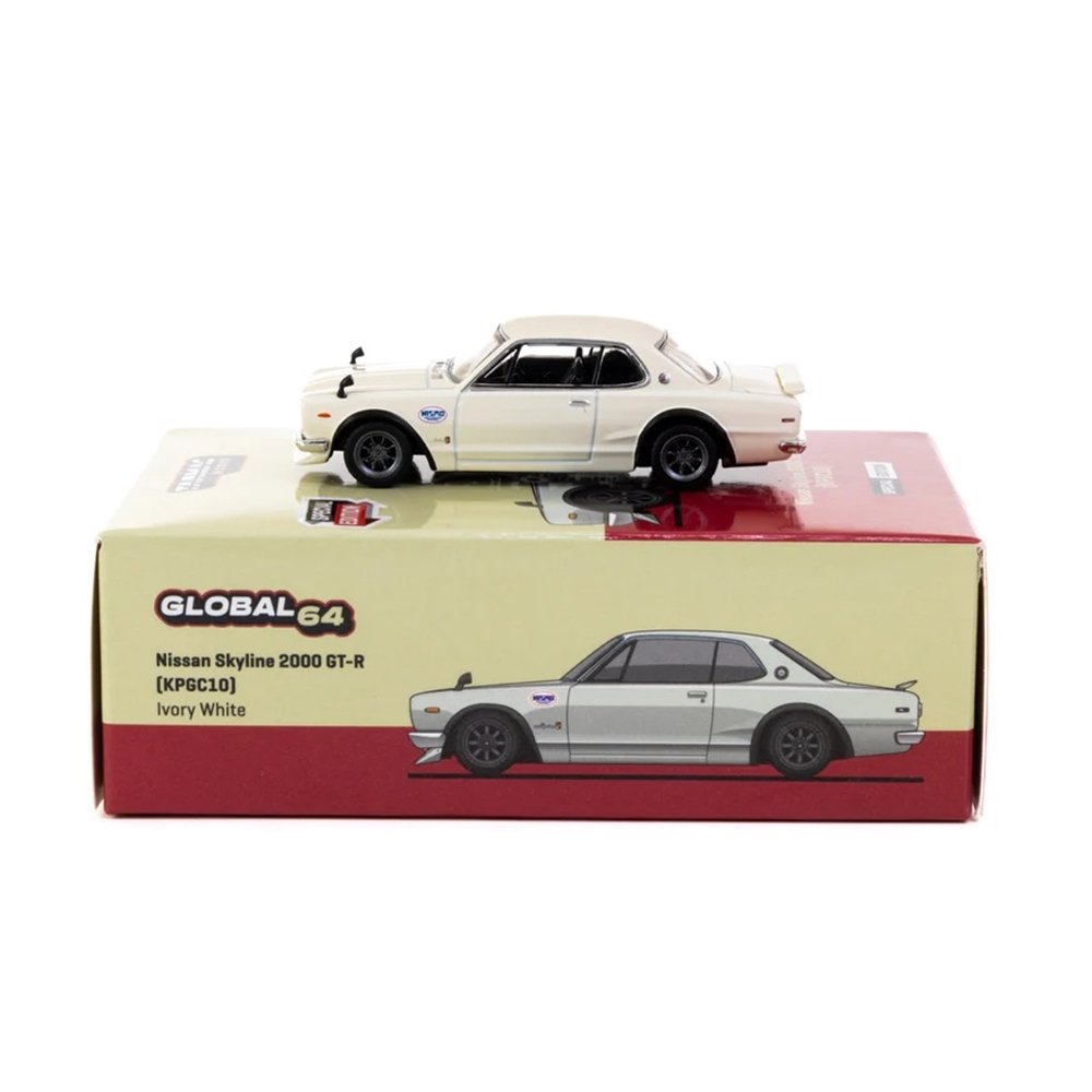Tarmac Works 1:64 Nissan Skyline 2000 GT-R White