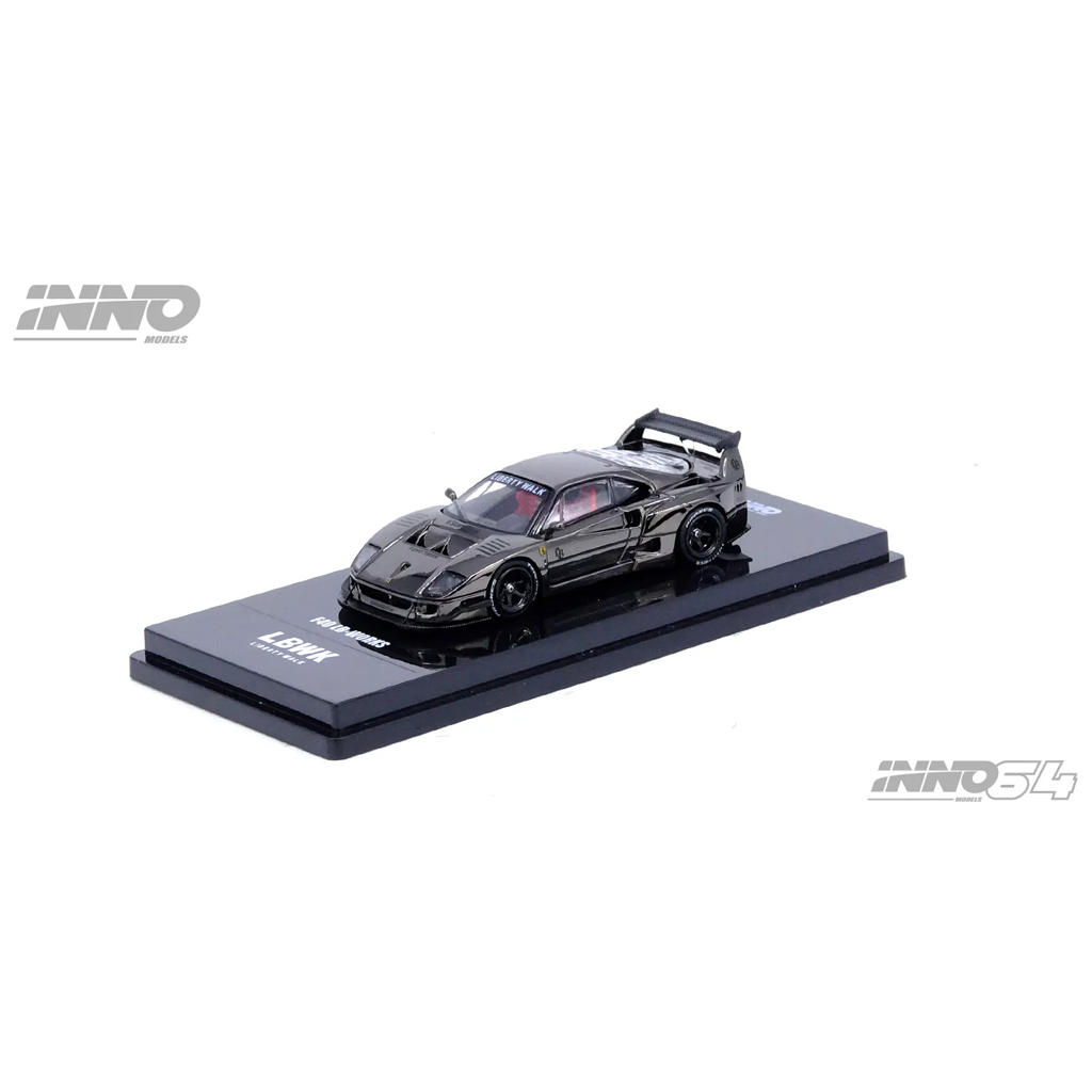 Inno64 1:64 LBWK Ferrari F40 Chrome Black