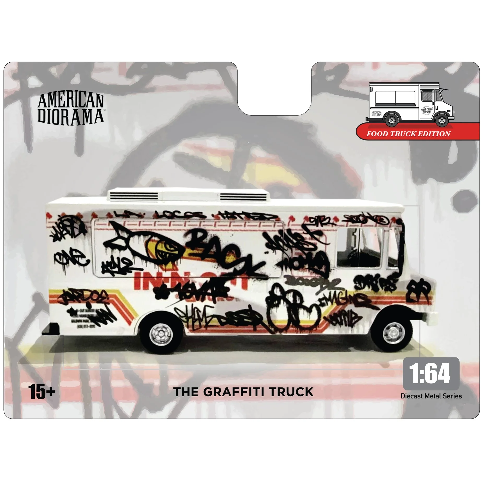 American Diorama - 1:64 Food Truck Series - Graffiti Style