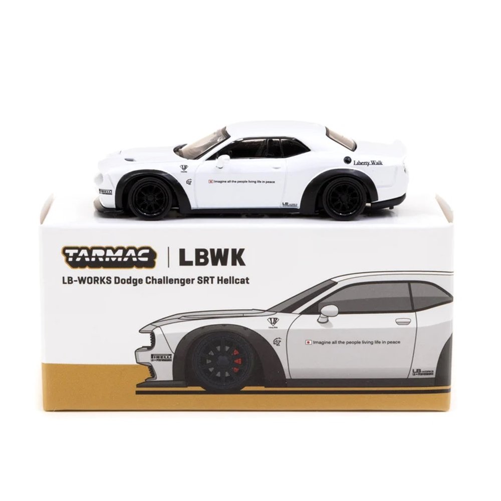 Tarmac Works 1:64 Dodge Challenger SRT Hellcat White