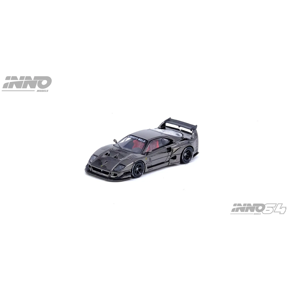 Inno64 1:64 LBWK Ferrari F40 Chrome Black