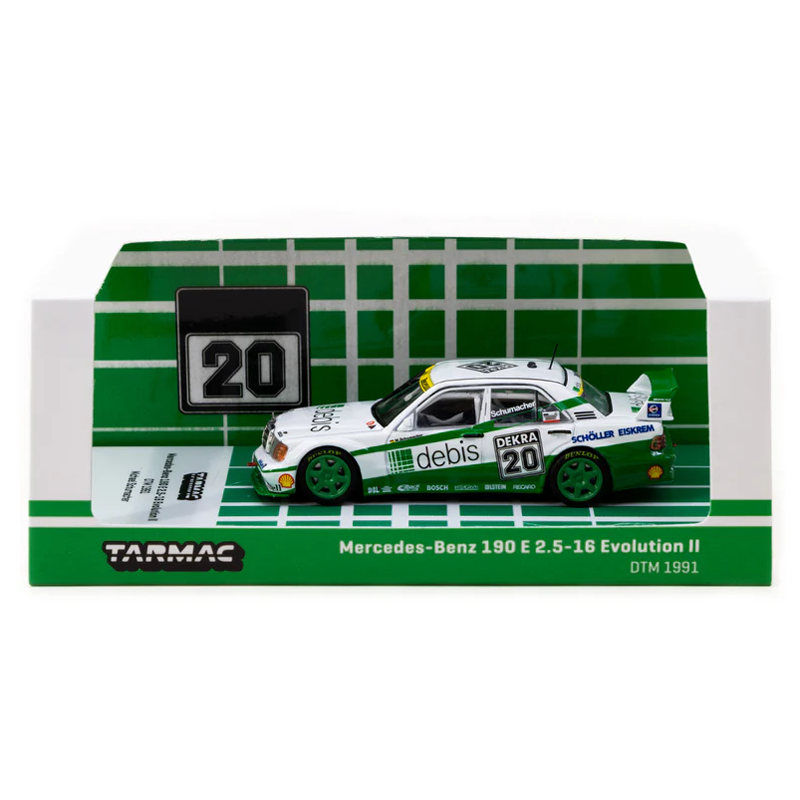 Tarmac Works 1:64 Mercedes-Benz 190 E 2.5-16 Evolution II DTM 1991 Michael Schumacher