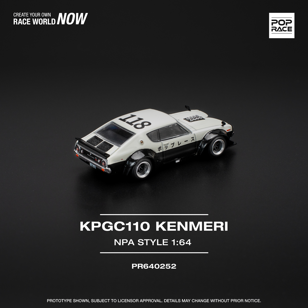 (Pre-order) Pop Race 1:64 Nissan Skyline GT-R V8 Drift (Kenmer) NPA Style