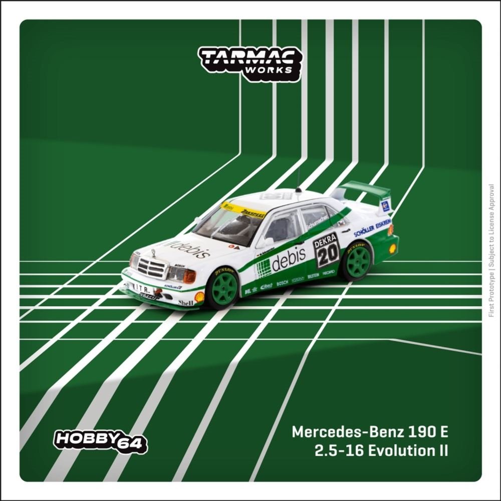 Tarmac Works 1:64 Mercedes-Benz 190 E 2.5-16 Evolution II DTM 1991 Michael Schumacher