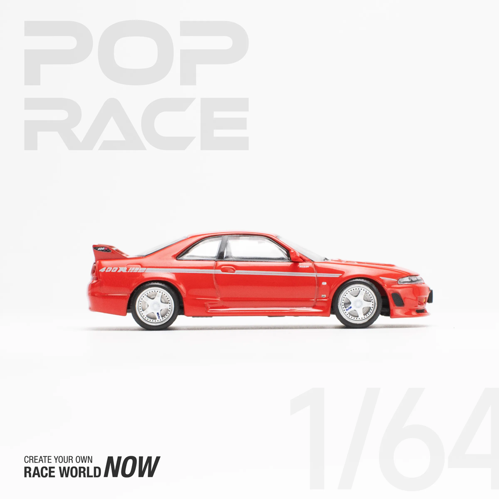 Pop Race 1:64 Nissan R33 GT-R Nismo 400R Red