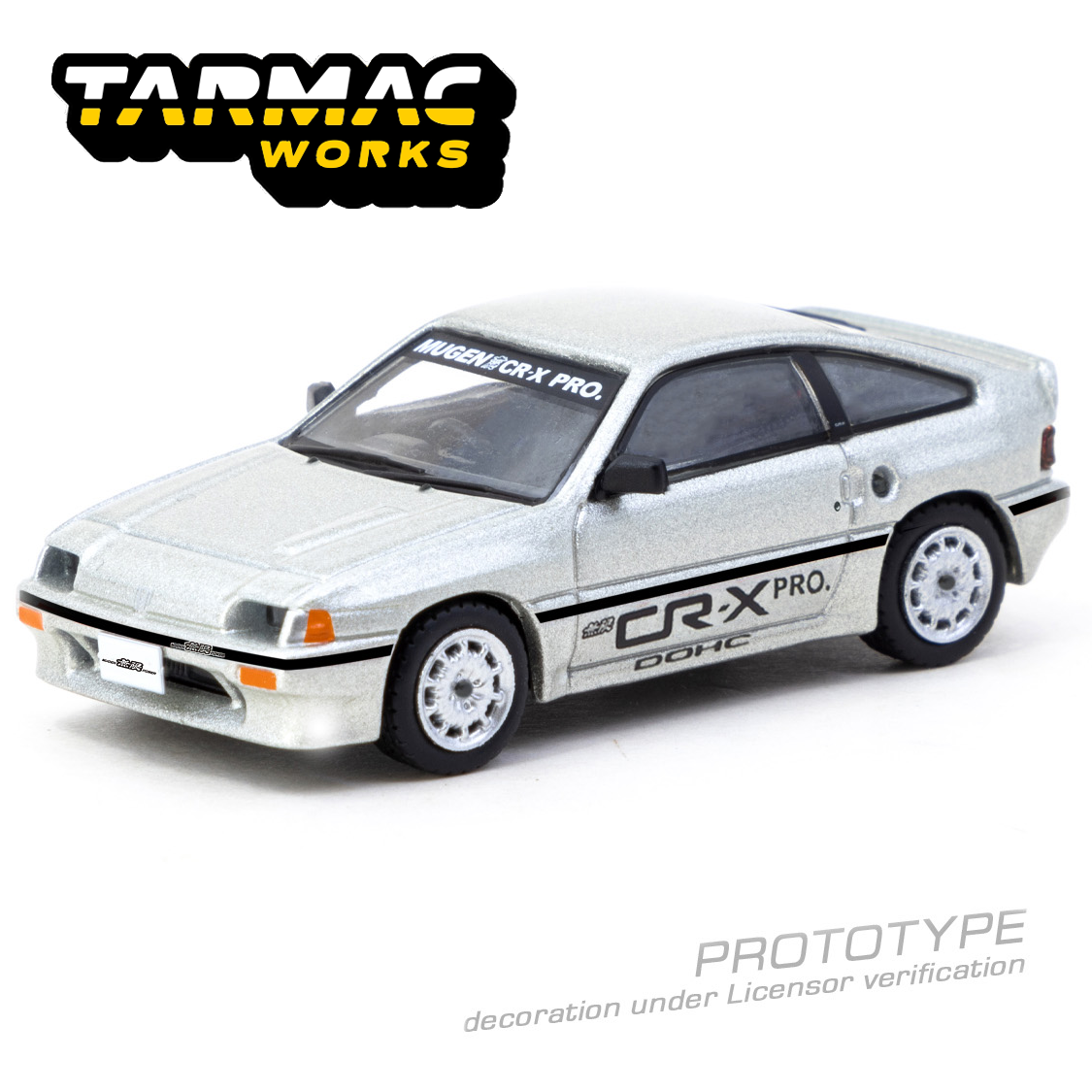 (Pre-order) Tarmac Works 1:64 Honda Ballade Sports MUGEN CR-X Pro Silver