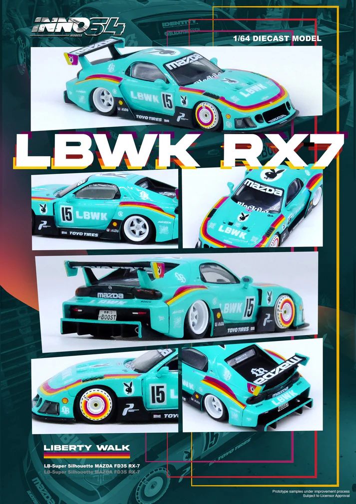 Inno64 1:64 LBWK Mazda RX-7 (FD3S) LB-Super Silhouette