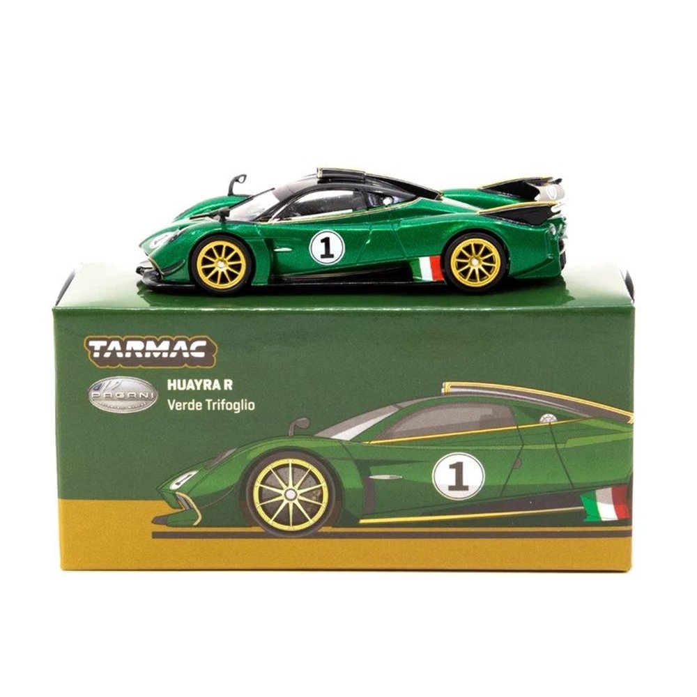 Tarmac Works 1:64 Pagani Huayra R Verde Trifoglio