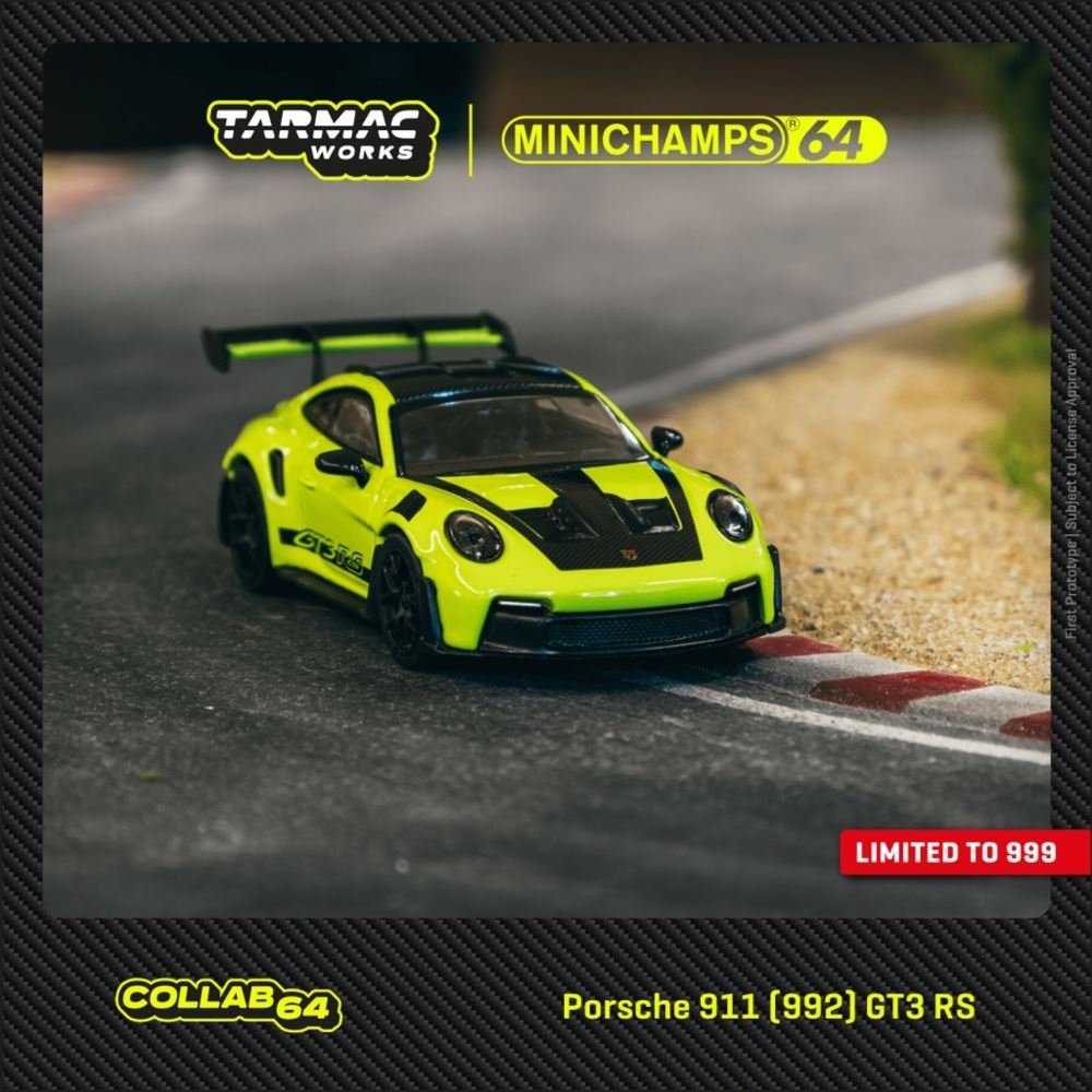 Tarmac Works 1:64 Porsche 911 (992) GT3 RS Acid Green