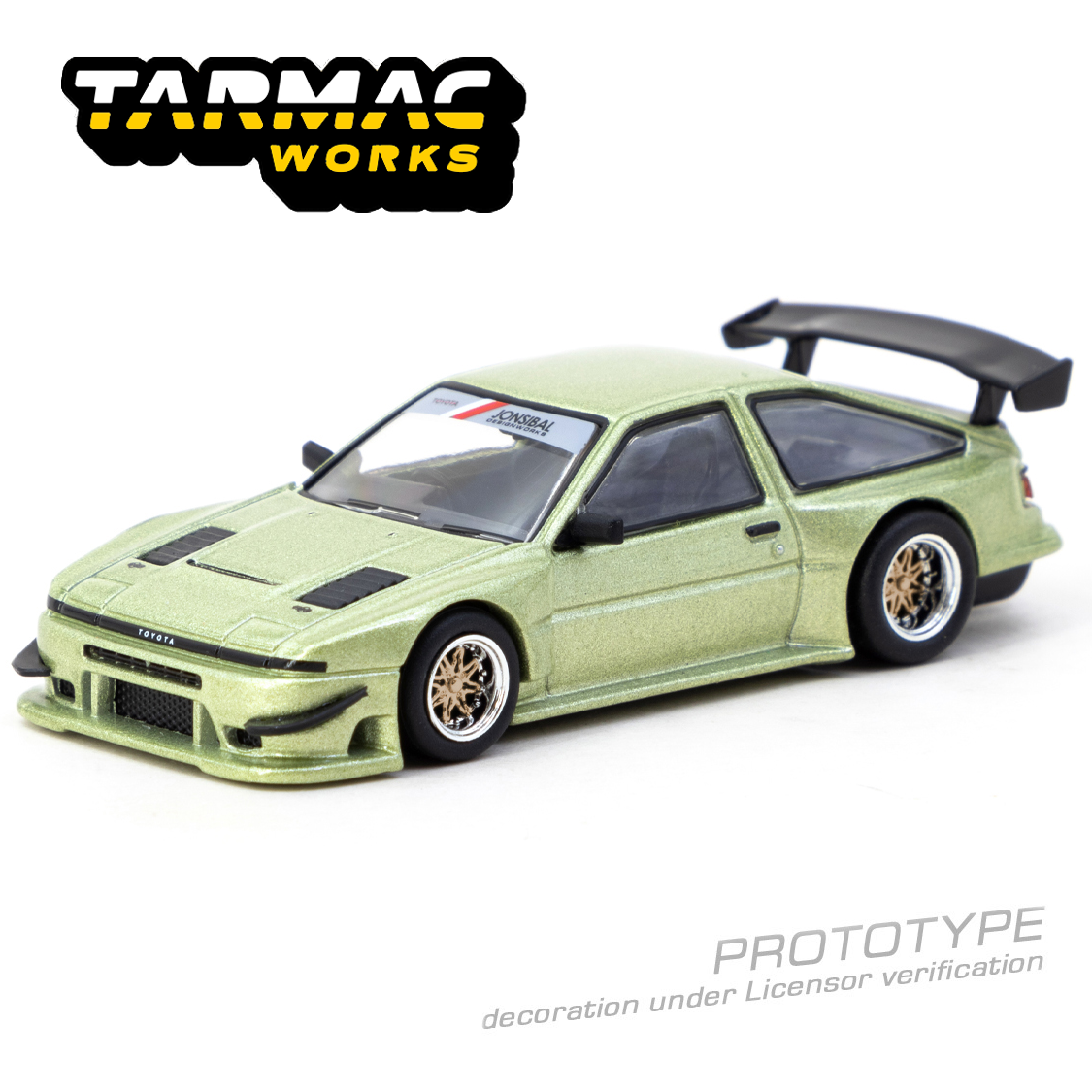 (Pre-order) Tarmac Works 1:64 Toyota Sprinter Trueno AE86 Widebody Green