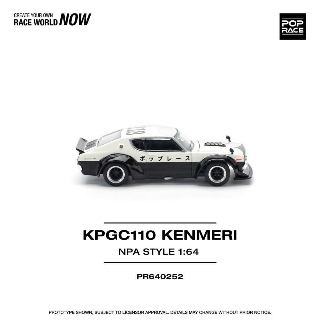 (Pre-order) Pop Race 1:64 Nissan Skyline GT-R V8 Drift (Kenmer) NPA Style