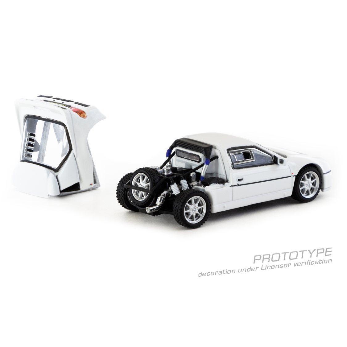 (Pre-order) Tarmac Works 1:64 Ford RS200 White Remove-able Rear Bonnet