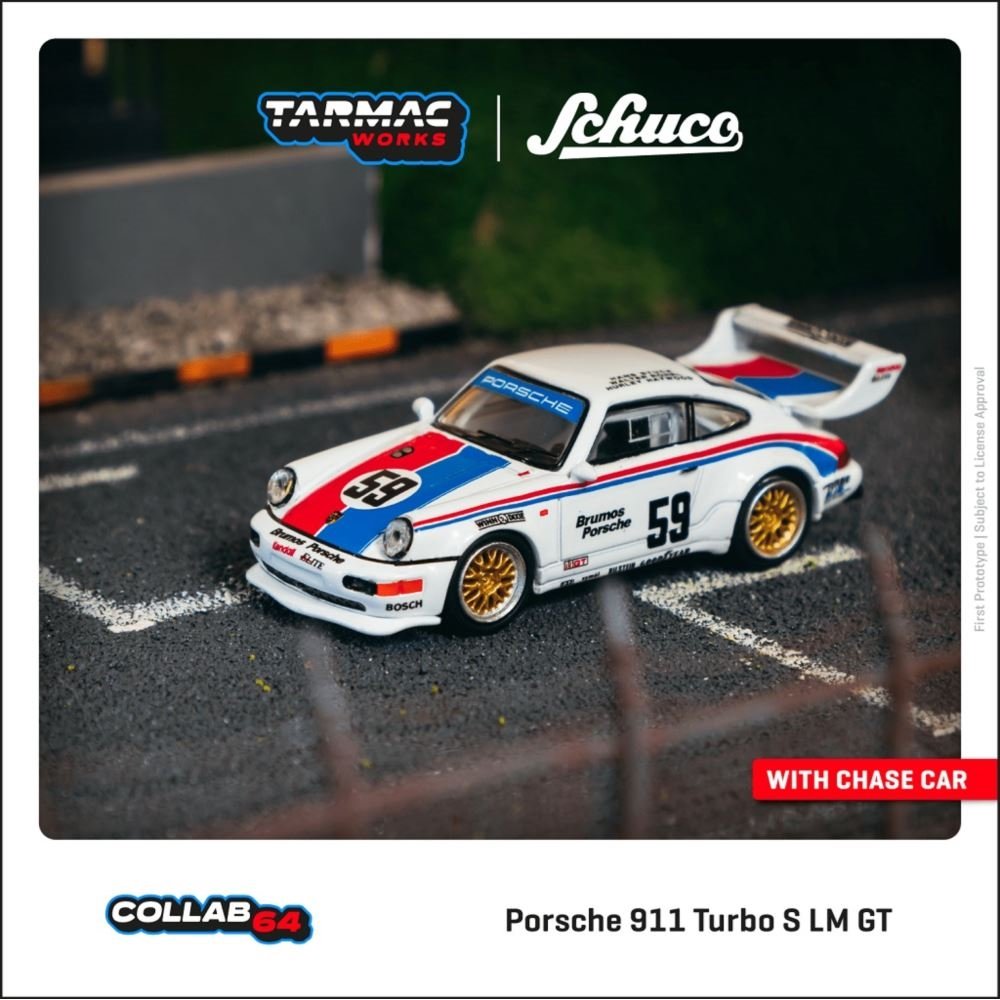Tarmac Works 1:64 Porsche 911 Turbo S LM GT 12H Sebring 1993 #59