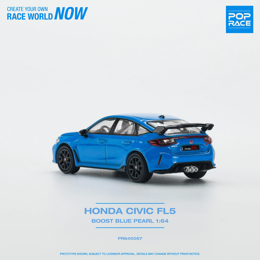 Pop Race 1:64 Honda Civic Type-R (FL5) Boost Blue Pearl