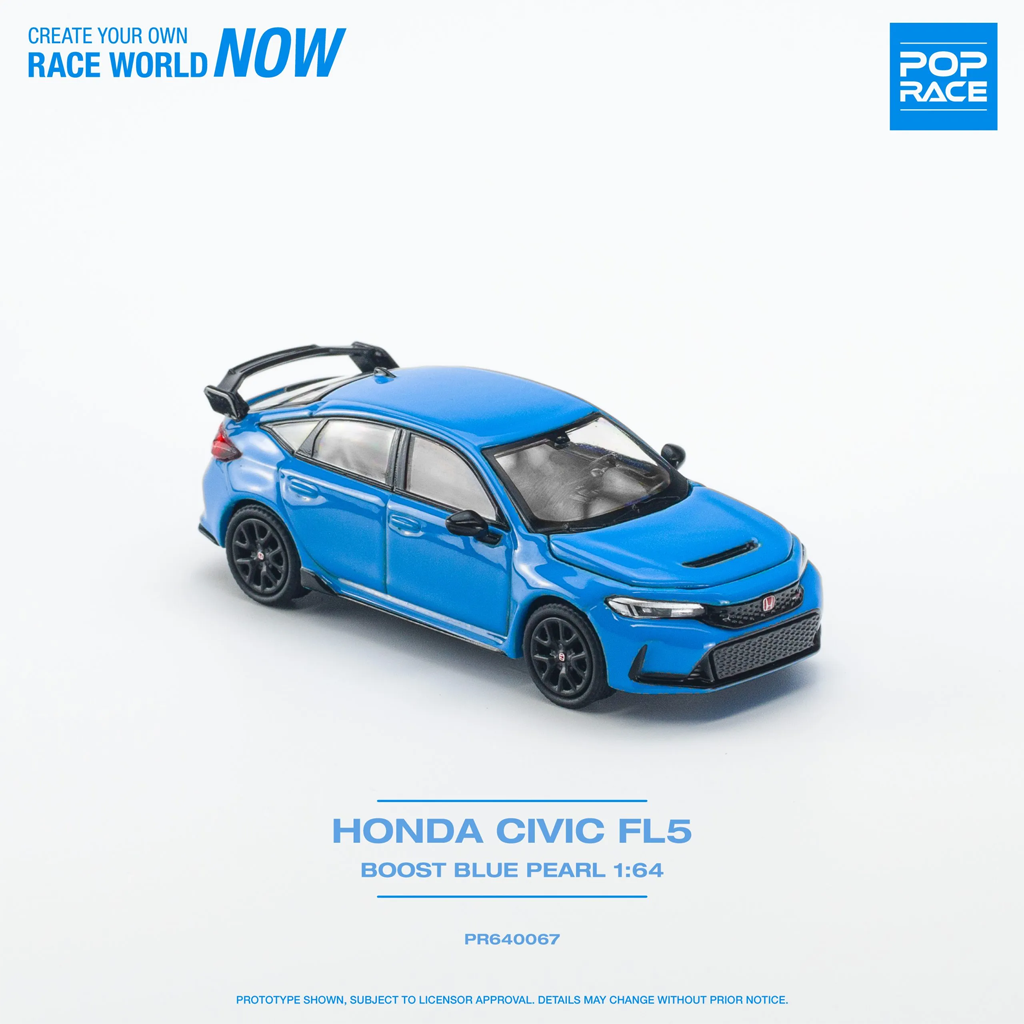 Pop Race 1:64 Honda Civic Type-R (FL5) Boost Blue Pearl