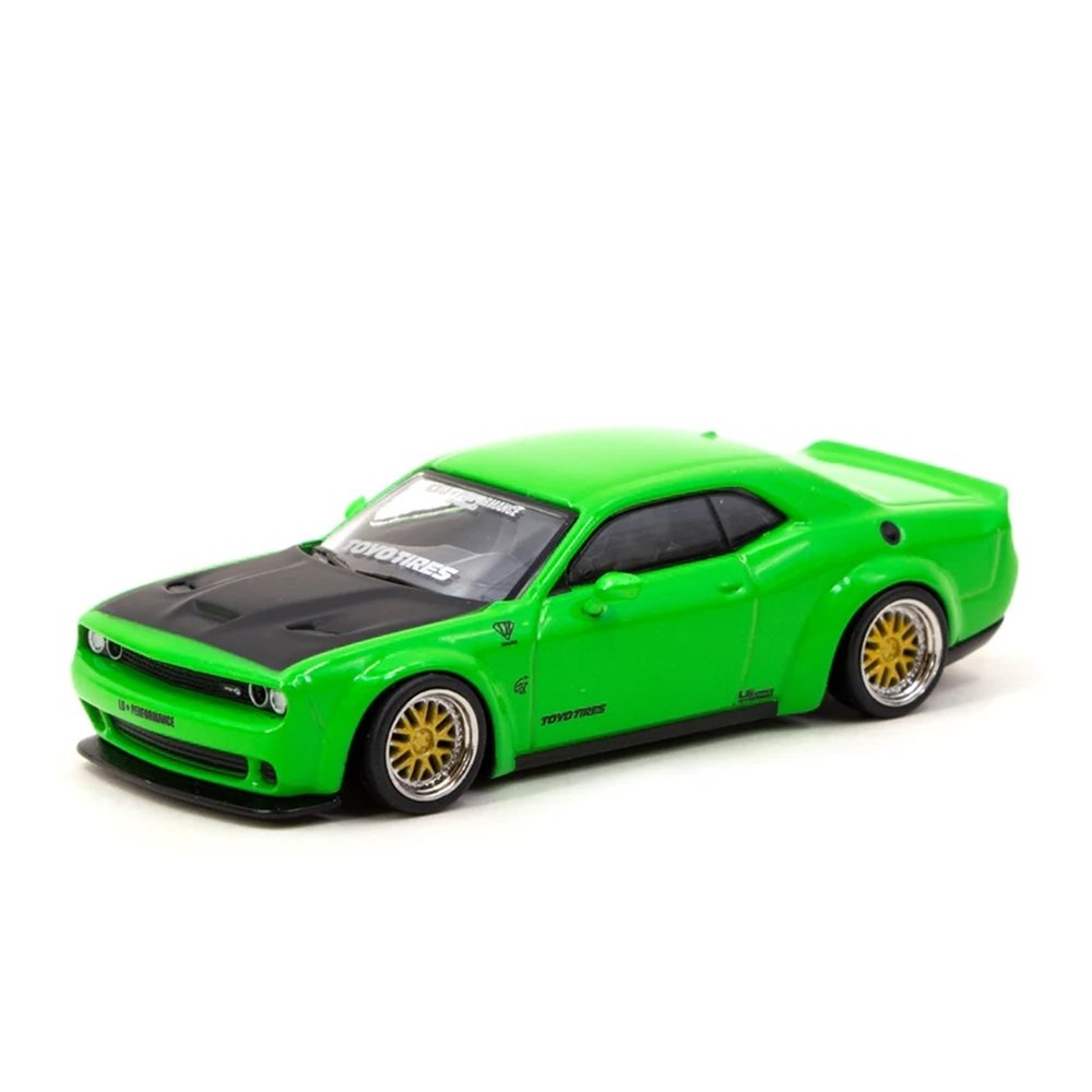 Tarmac Works 1:64 Dodge Challenger SRT Hellcat Green Metallic
