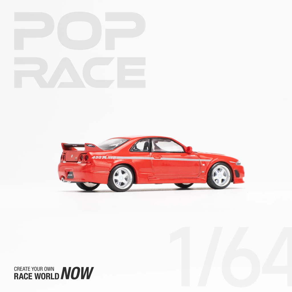 Pop Race 1:64 Nissan R33 GT-R Nismo 400R Red