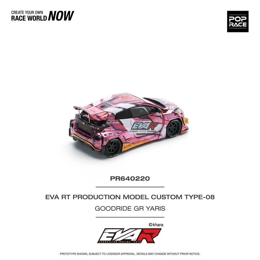 (Pre-order) Pop Race 1:64 Toyota GR Yaris EVART Production Model Custom Type-08 Goodride GR Yaris