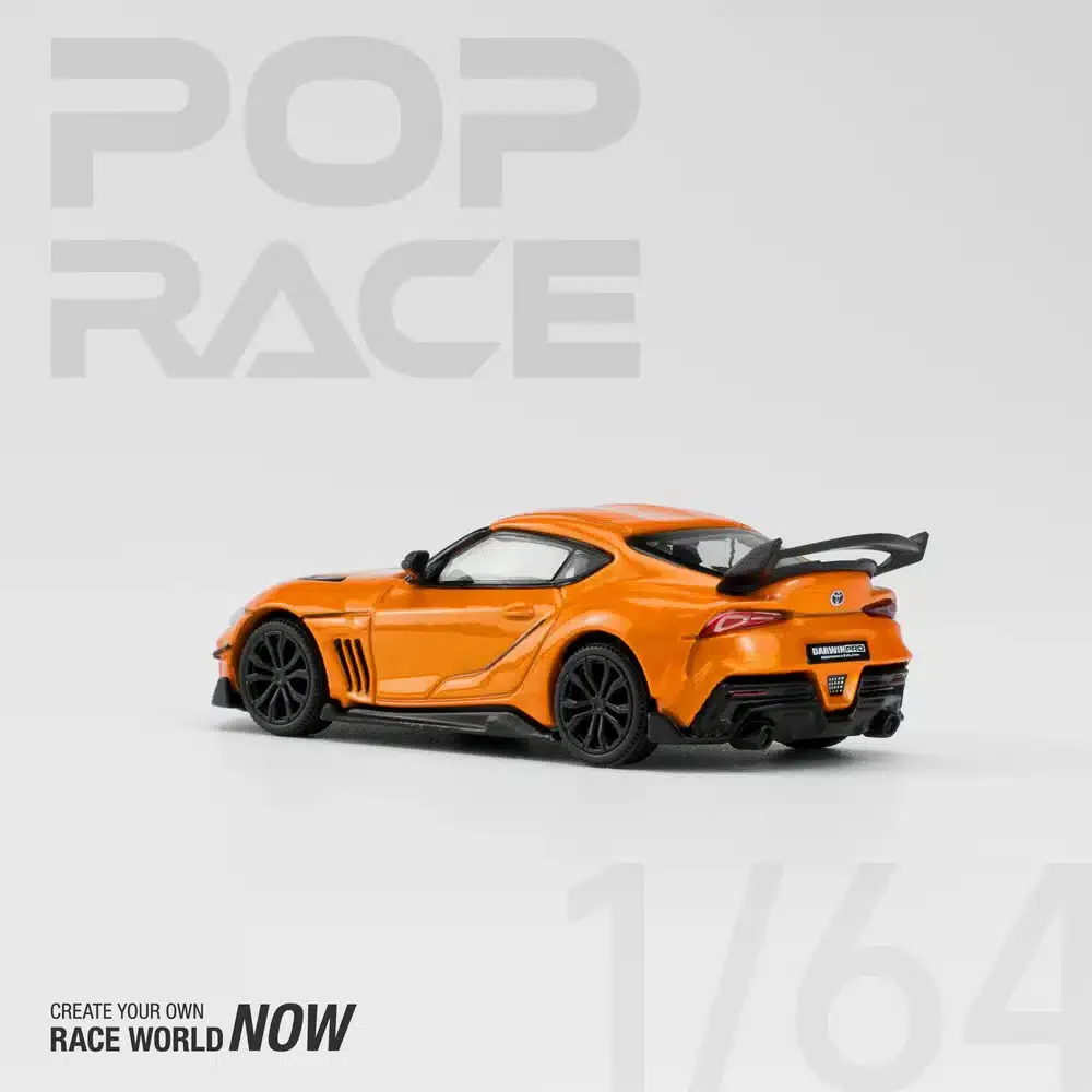 Pop Race 1:64 Toyota Supra Darwin Pro 66G WBK Orange