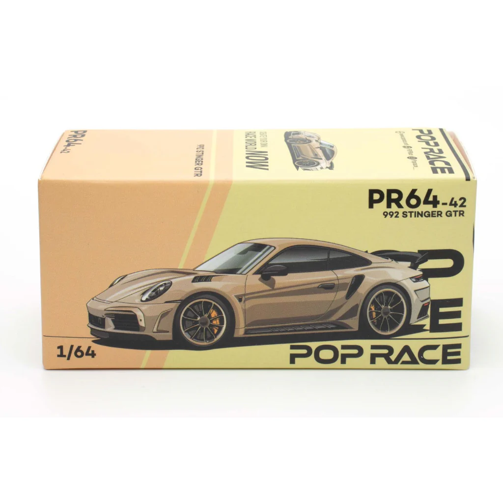 Pop Race 1:64 Porsche 992 Stinger GTR Gold