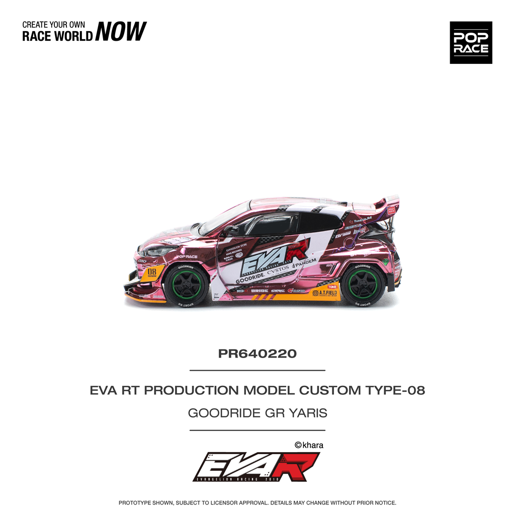 (Pre-order) Pop Race 1:64 Toyota GR Yaris EVART Production Model Custom Type-08 Goodride GR Yaris